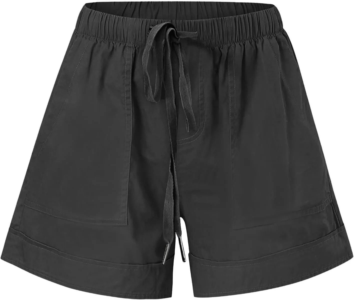 XUNRYAN Shorts for Women High Waisted Casual Cotton Linen Shorts Athletic Workout Running Hiking Gym Short Pants Trousers
