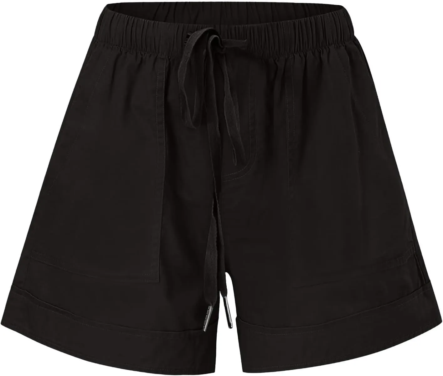 XUNRYAN Shorts for Women High Waisted Casual Cotton Linen Shorts Athletic Workout Running Hiking Gym Short Pants Trousers