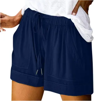 XUNRYAN Shorts for Women High Waisted Casual Cotton Linen Shorts Athletic Workout Running Hiking Gym Short Pants Trousers