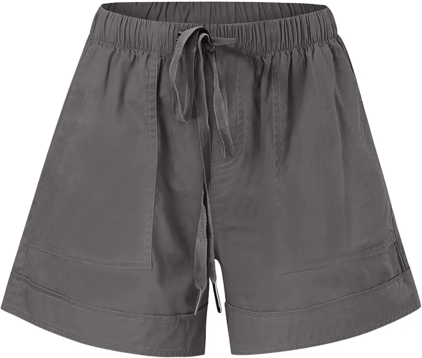 XUNRYAN Shorts for Women High Waisted Casual Cotton Linen Shorts Athletic Workout Running Hiking Gym Short Pants Trousers