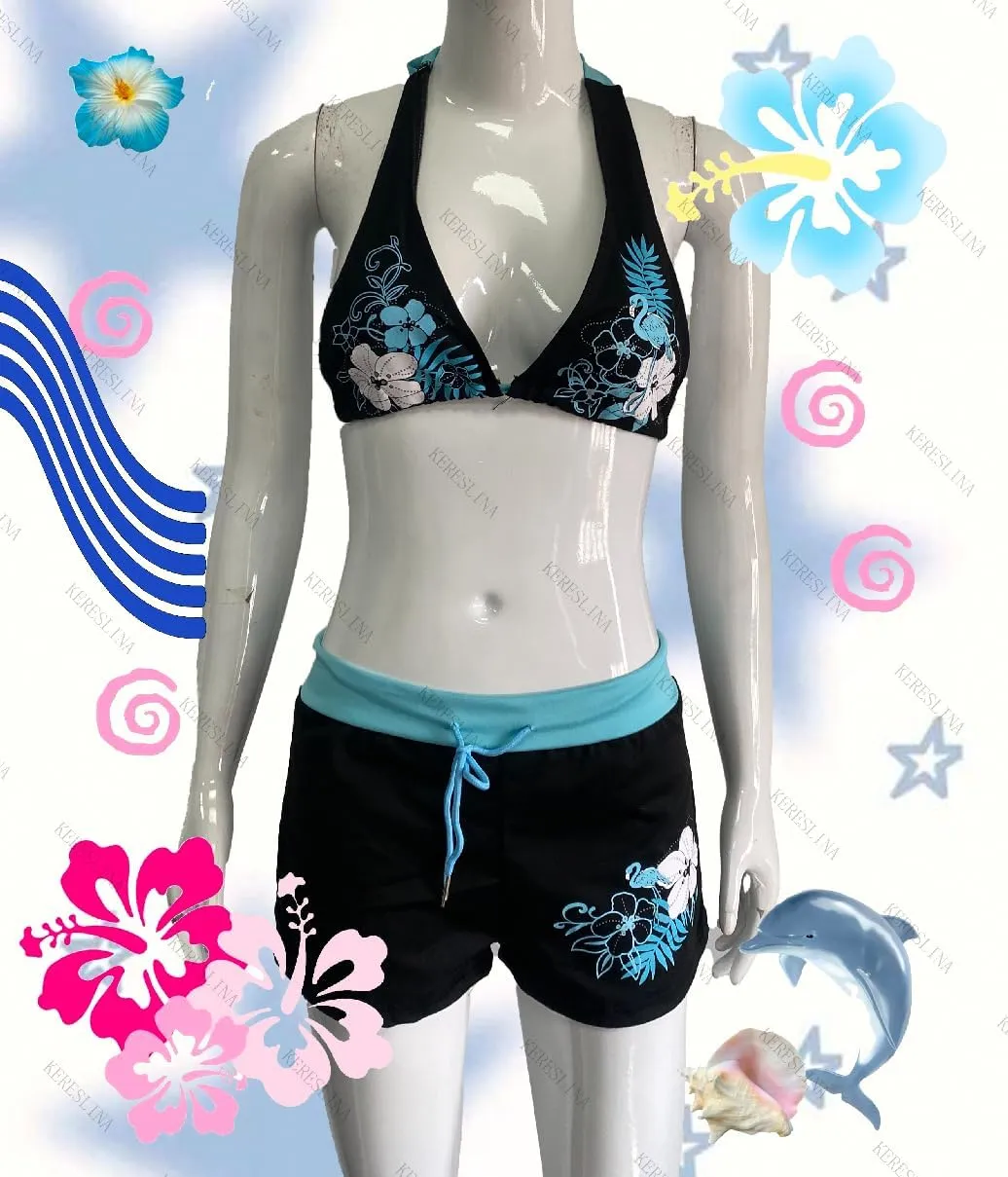 Y2k Halter Bikini Sets Women 2 Piece Sexy Swimsuit Beach Sets Cute Summer Going Out Outfits 2025 Vacation 2000s