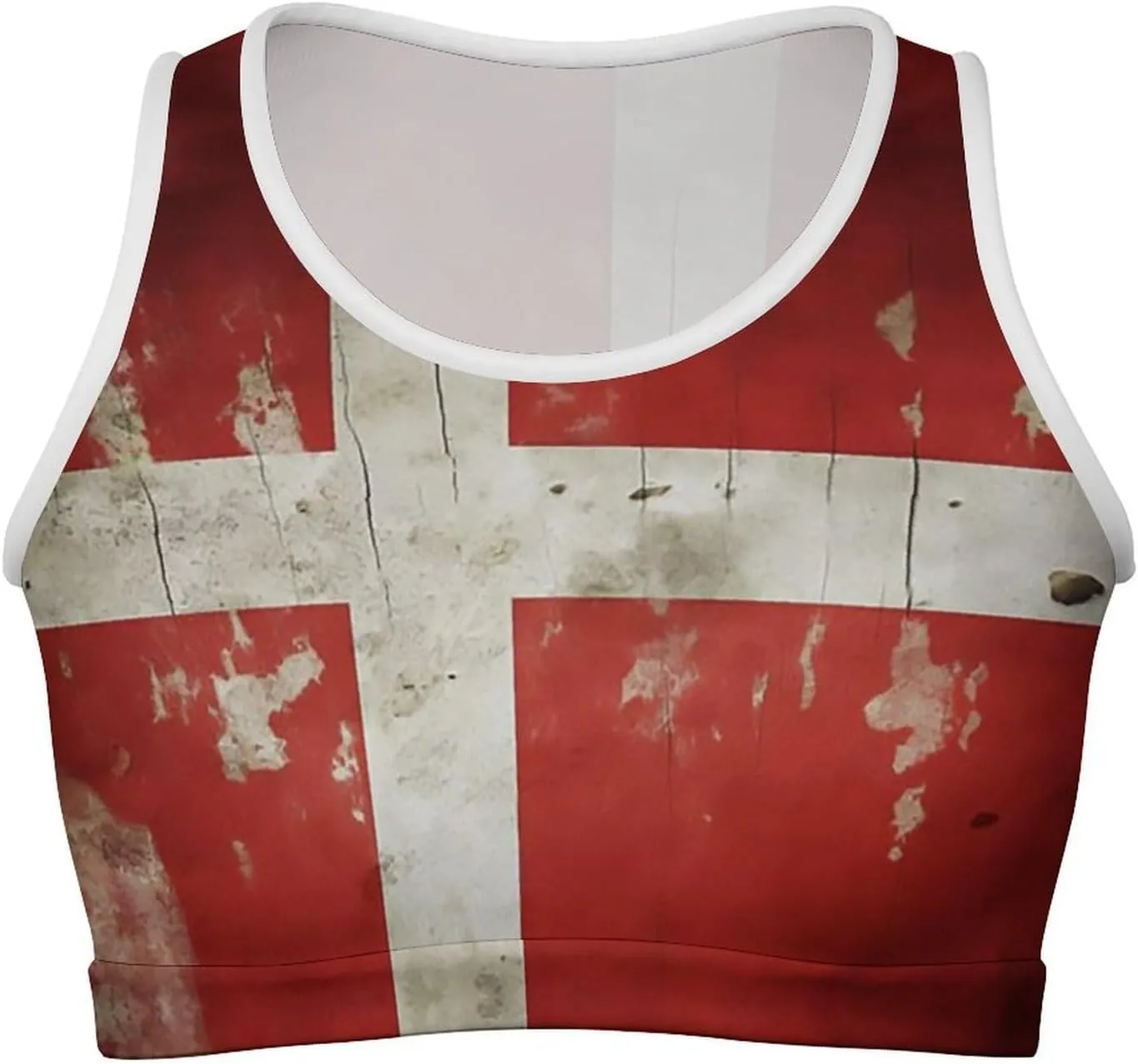 Zakqeik Womens Algeria Flag Tank Tops Workout Cropped Slim Fit Summer Camisole Sleeveless Tops
