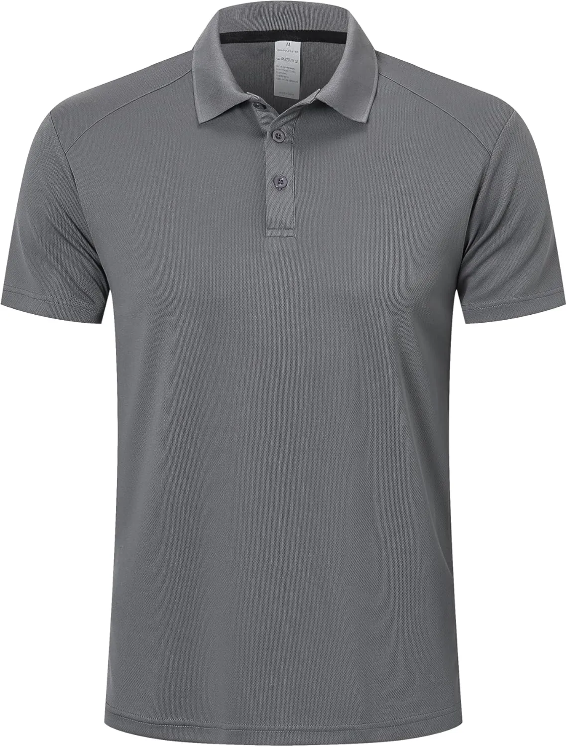 ZENGVEE Mens Polo Shirts Moisture Wicking Short Sleeve Performance Quick Dry Athletic Golf Shirts